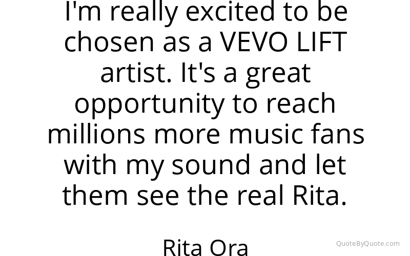Preview image for this quote by Rita Ora