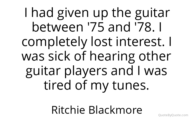 Preview image for this quote by Ritchie Blackmore