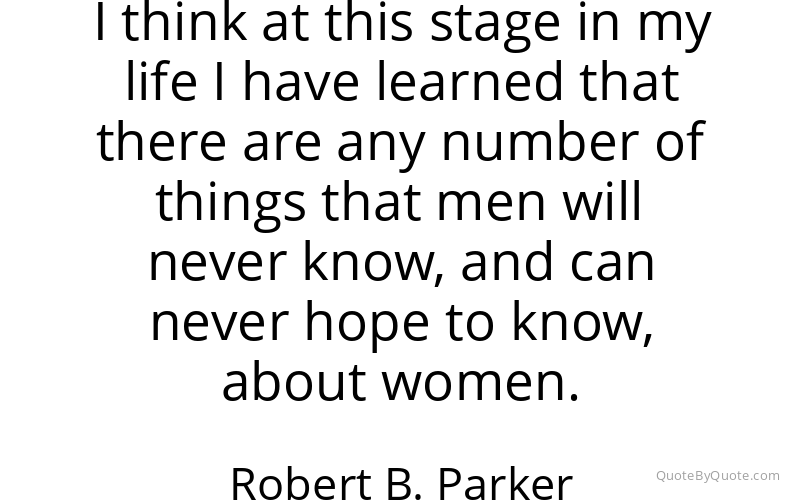 Preview image for this quote by Robert B. Parker