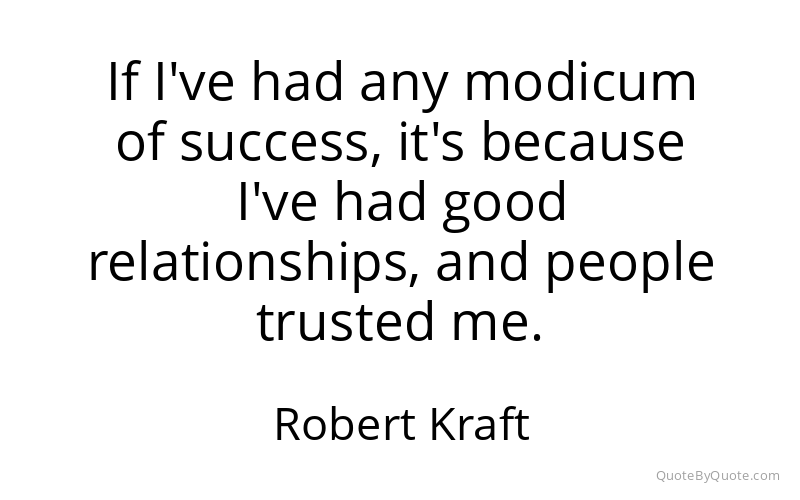 Preview image for this quote by Robert Kraft