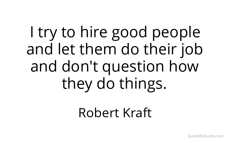 Preview image for this quote by Robert Kraft