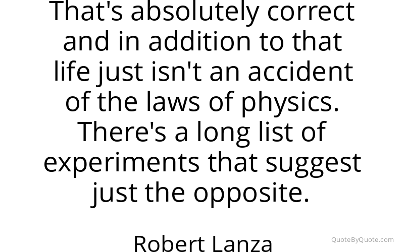 Preview image for this quote by Robert Lanza