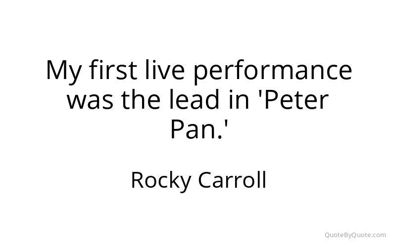 Preview image for this quote by Rocky Carroll