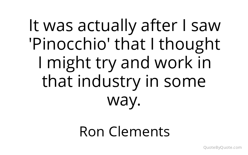 Preview image for this quote by Ron Clements