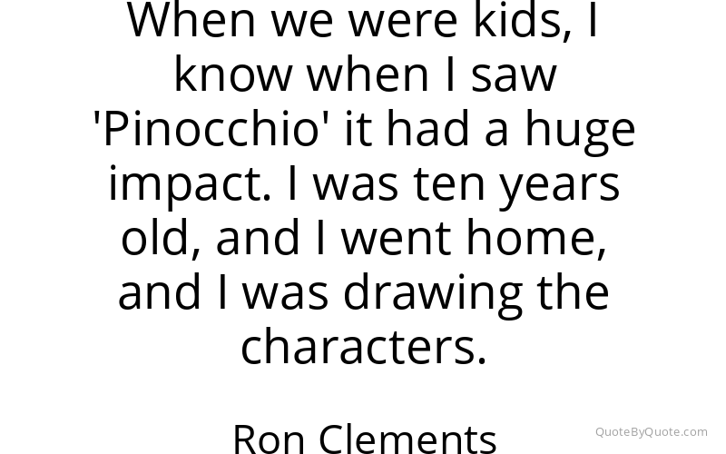 Preview image for this quote by Ron Clements