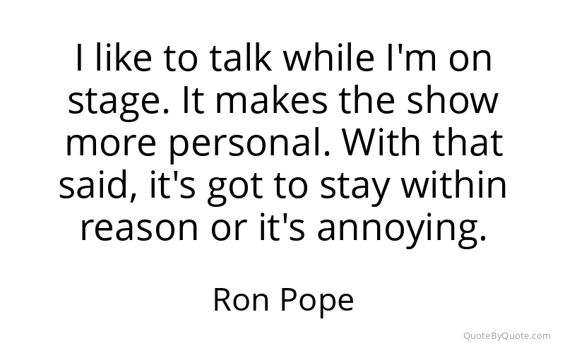 Preview image for this quote by Ron Pope