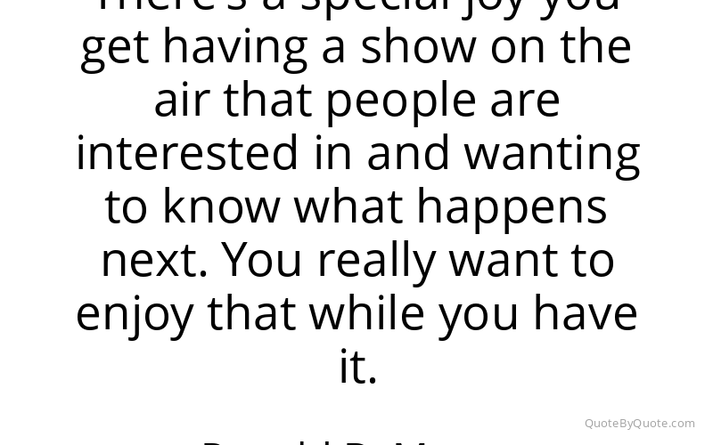 Preview image for this quote by Ronald D. Moore