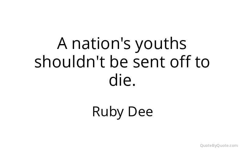 Preview image for this quote by Ruby Dee
