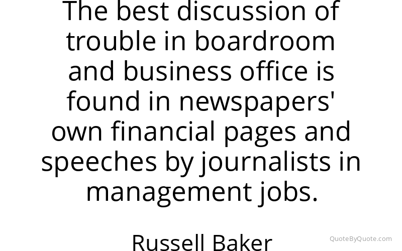 Preview image for this quote by Russell Baker
