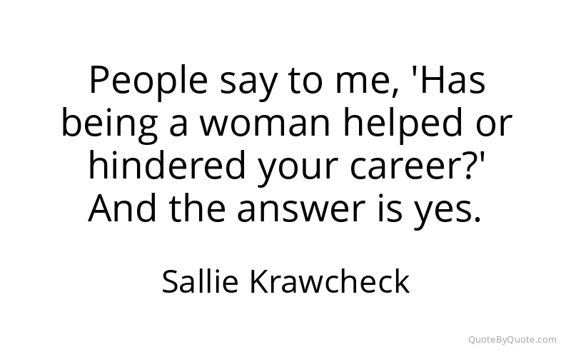 Preview image for this quote by Sallie Krawcheck