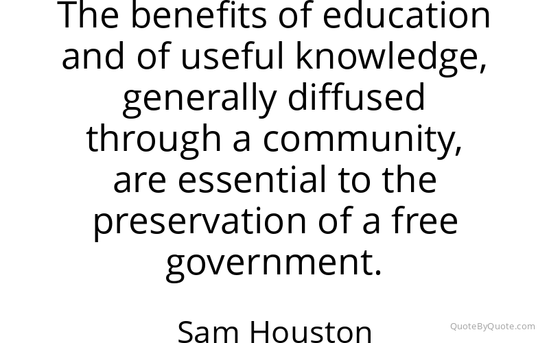 Preview image for this quote by Sam Houston