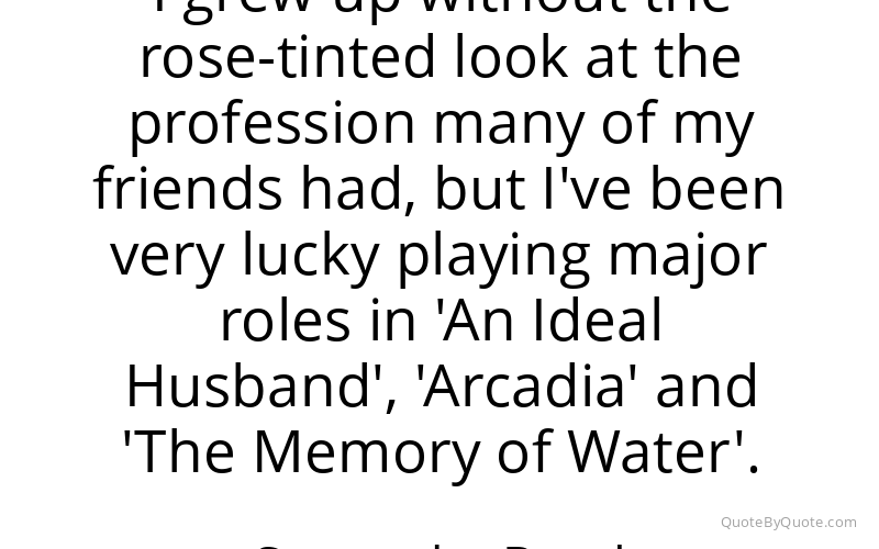 Preview image for this quote by Samantha Bond