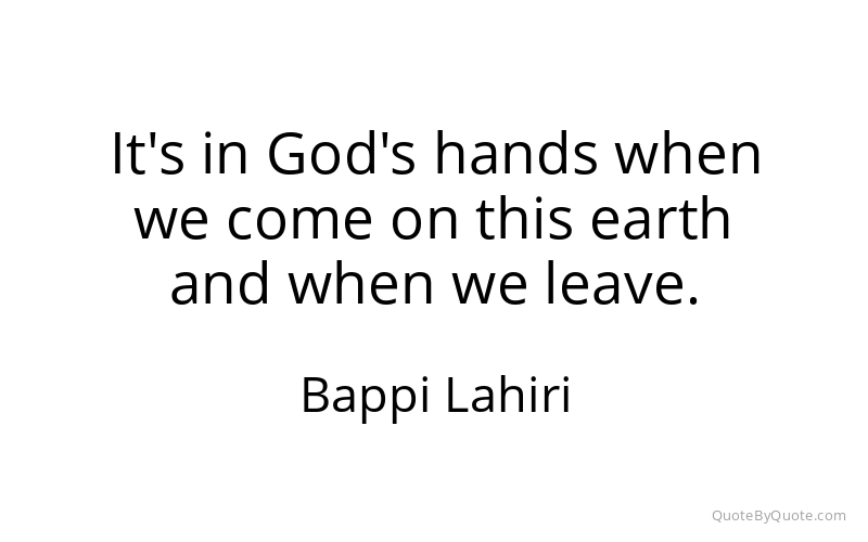 Preview image for this quote by Bappi Lahiri
