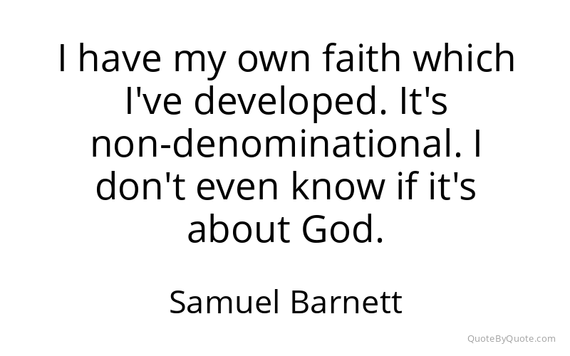 Preview image for this quote by Samuel Barnett