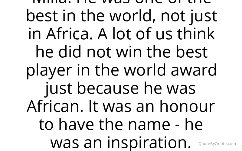 Preview image for this quote by Samuel Eto'o