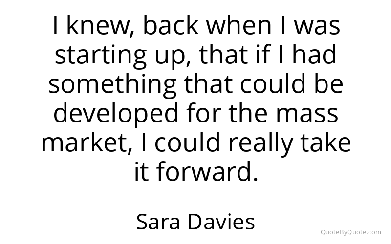 Preview image for this quote by Sara Davies
