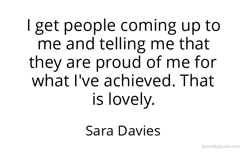 Preview image for this quote by Sara Davies