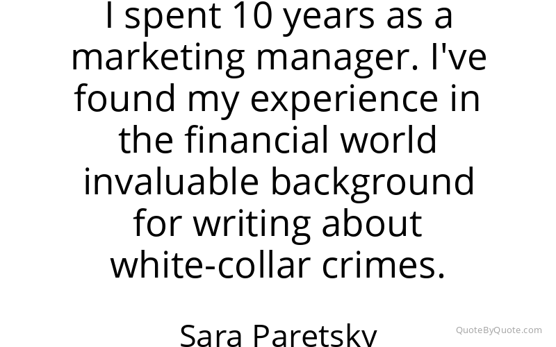 Preview image for this quote by Sara Paretsky