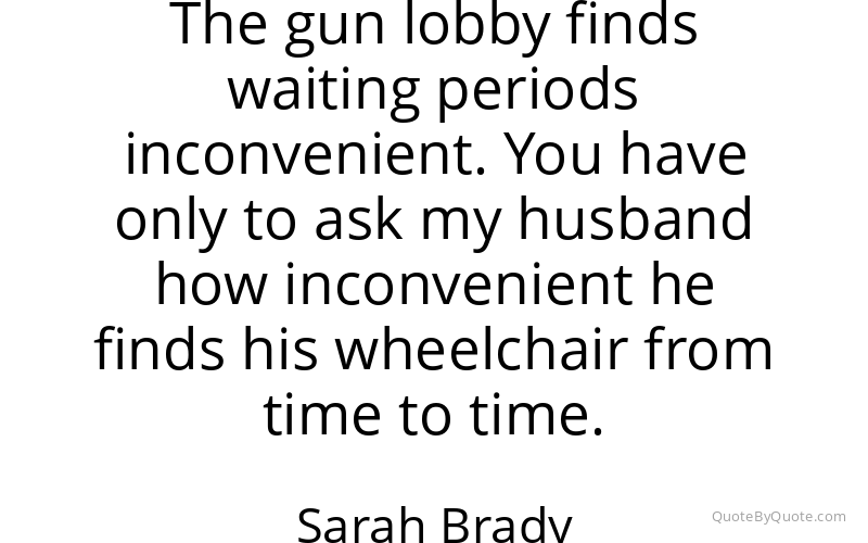 Preview image for this quote by Sarah Brady