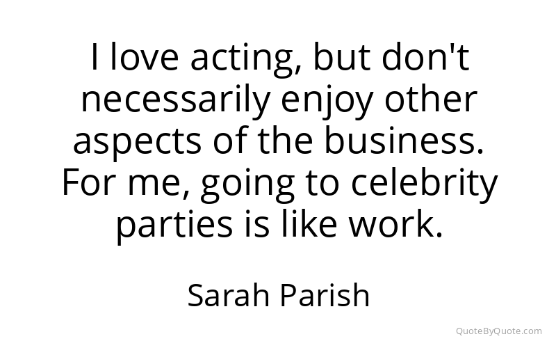 Preview image for this quote by Sarah Parish