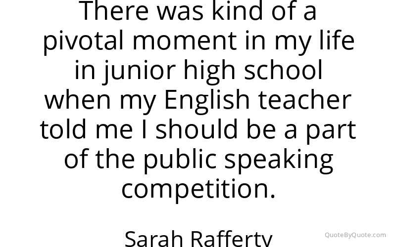 Preview image for this quote by Sarah Rafferty