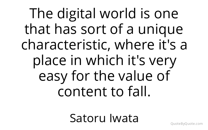 Preview image for this quote by Satoru Iwata