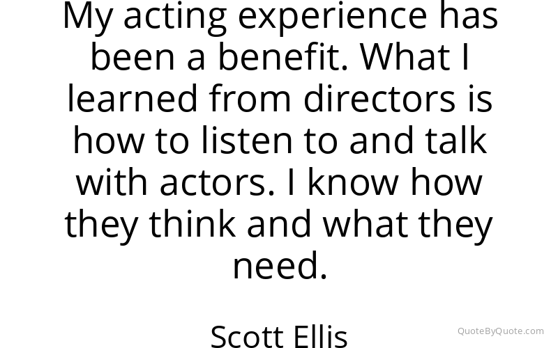 Preview image for this quote by Scott Ellis