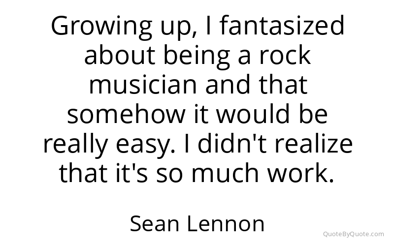 Preview image for this quote by Sean Lennon