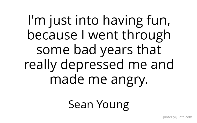 Preview image for this quote by Sean Young