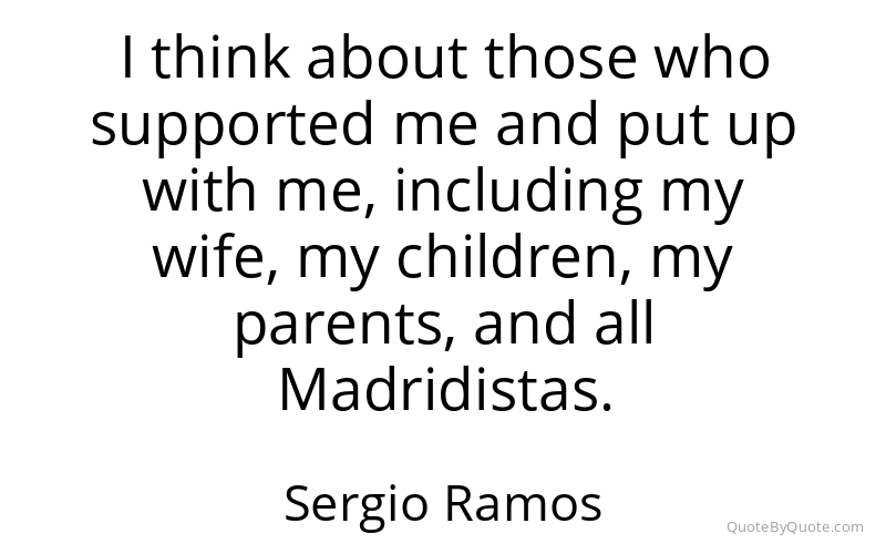 Preview image for this quote by Sergio Ramos
