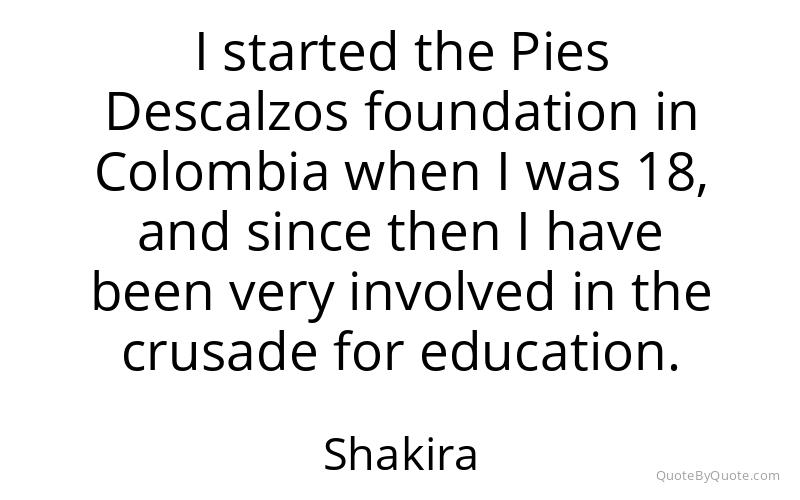 Preview image for this quote by Shakira