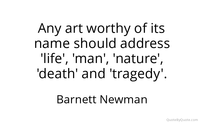 Preview image for this quote by Barnett Newman