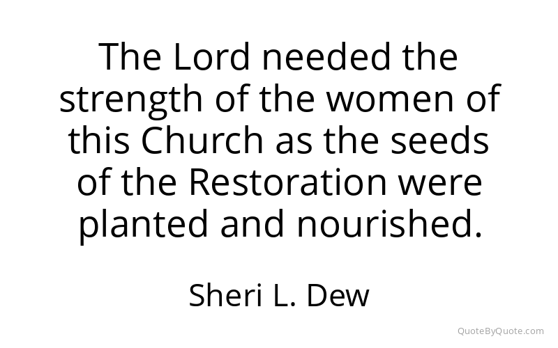 Preview image for this quote by Sheri L. Dew