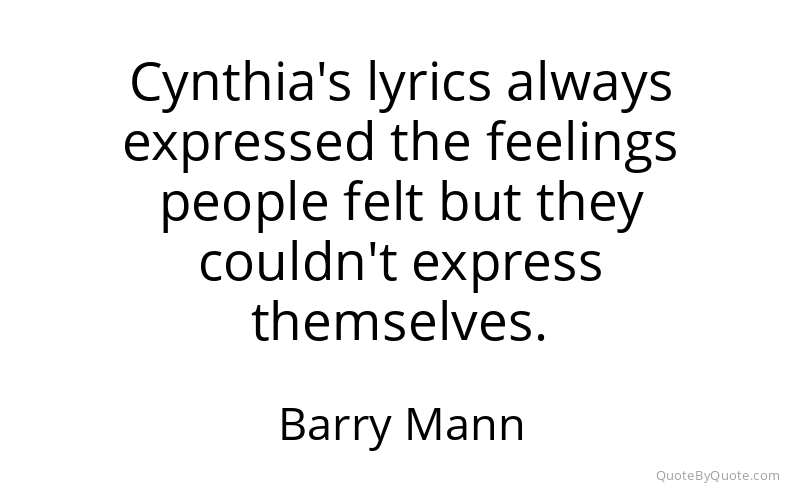 Preview image for this quote by Barry Mann