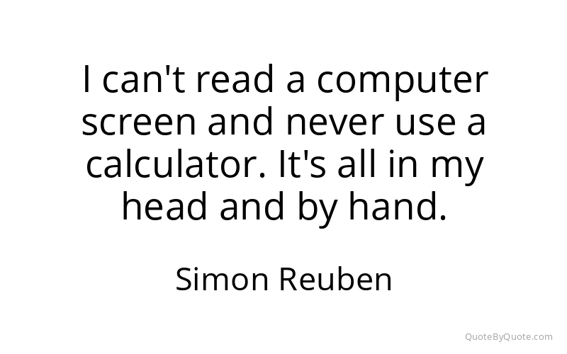 Preview image for this quote by Simon Reuben