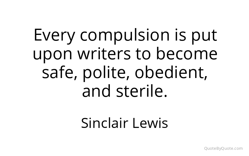 Preview image for this quote by Sinclair Lewis