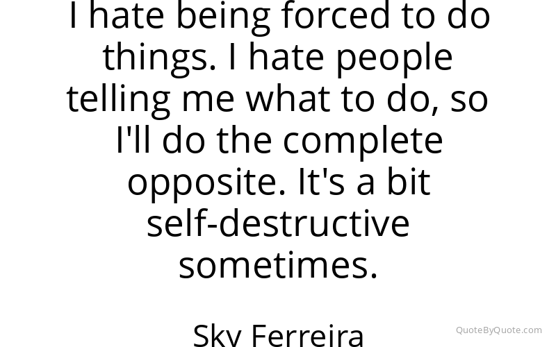 Preview image for this quote by Sky Ferreira