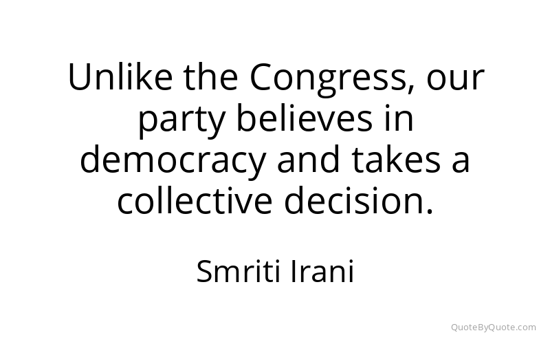 Preview image for this quote by Smriti Irani