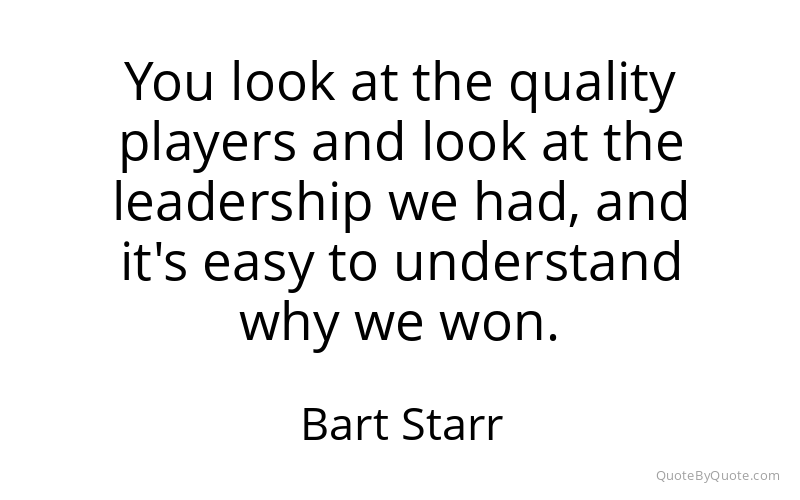 Preview image for this quote by Bart Starr