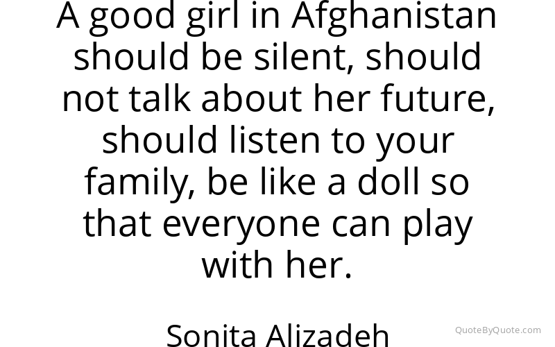 Preview image for this quote by Sonita Alizadeh
