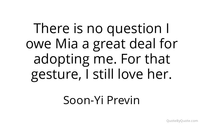 Preview image for this quote by Soon-Yi Previn