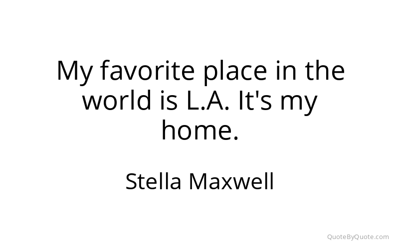 Preview image for this quote by Stella Maxwell