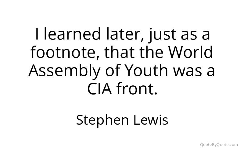 Preview image for this quote by Stephen Lewis