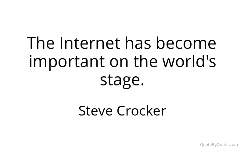 Preview image for this quote by Steve Crocker
