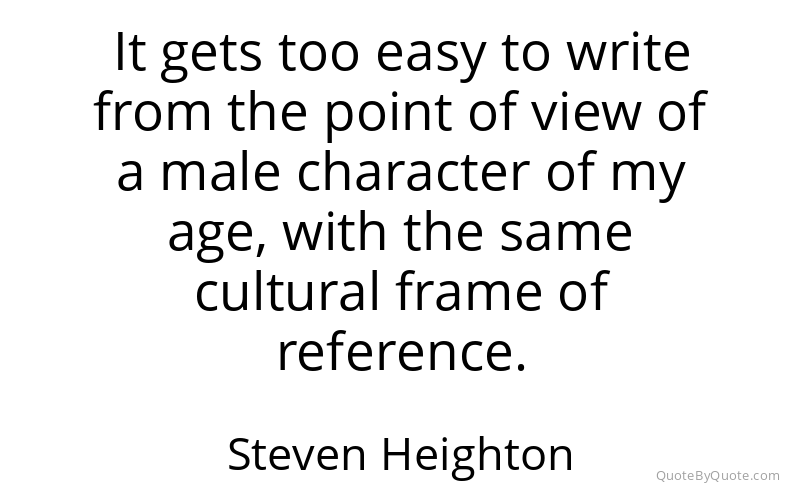 Preview image for this quote by Steven Heighton