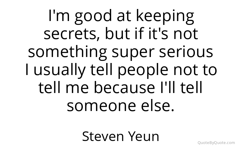 Preview image for this quote by Steven Yeun