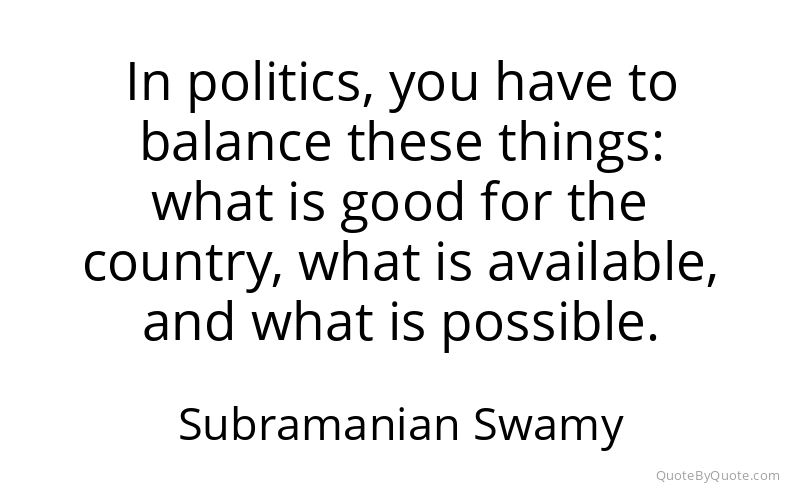 Preview image for this quote by Subramanian Swamy