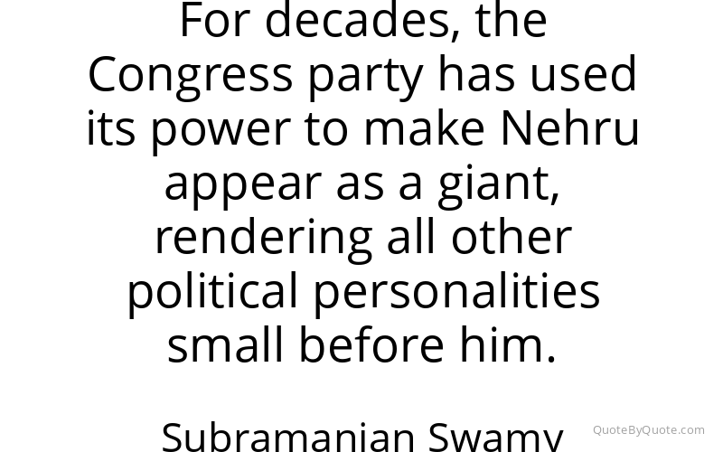 Preview image for this quote by Subramanian Swamy