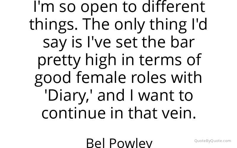 Preview image for this quote by Bel Powley