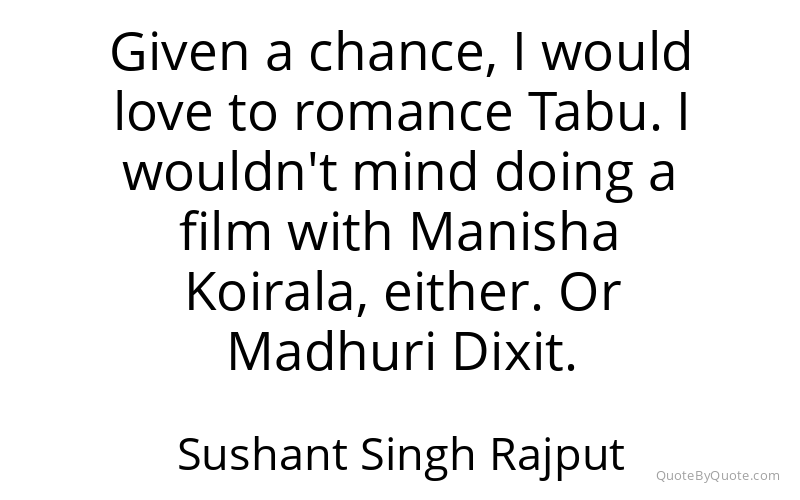 Preview image for this quote by Sushant Singh Rajput